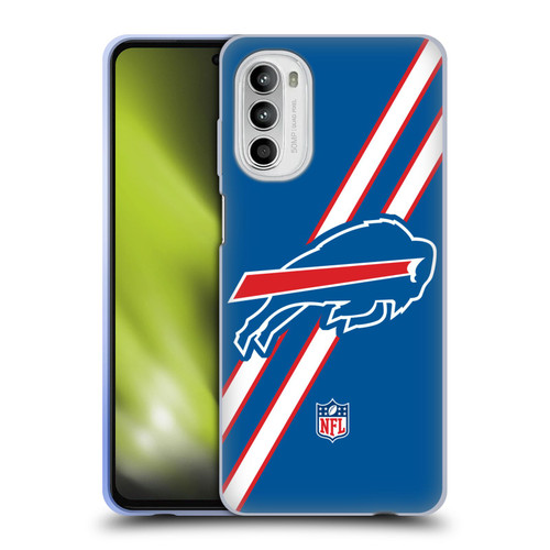 NFL Buffalo Bills Logo Stripes Soft Gel Case for Motorola Moto G52