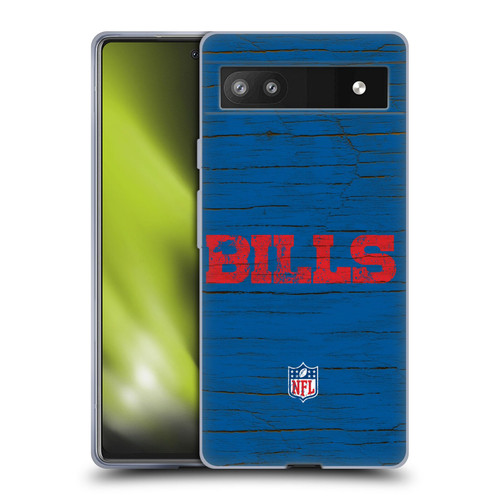 NFL Buffalo Bills Logo Distressed Look Soft Gel Case for Google Pixel 6a