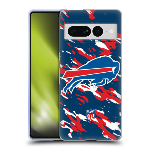 NFL Buffalo Bills Logo Camou Soft Gel Case for Google Pixel 7 Pro