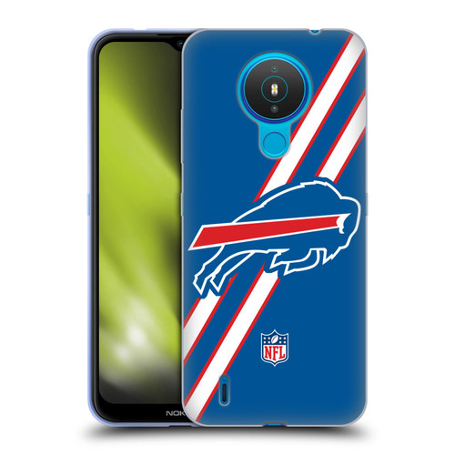 NFL Buffalo Bills Logo Stripes Soft Gel Case for Nokia 1.4