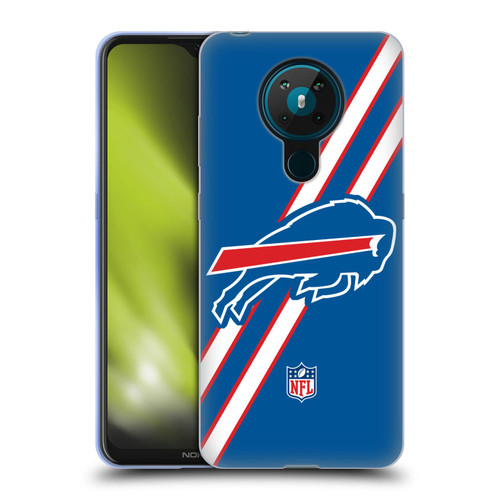 NFL Buffalo Bills Logo Stripes Soft Gel Case for Nokia 5.3