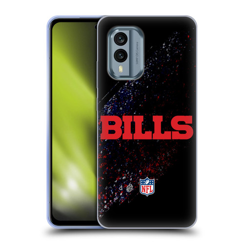 NFL Buffalo Bills Logo Blur Soft Gel Case for Nokia X30