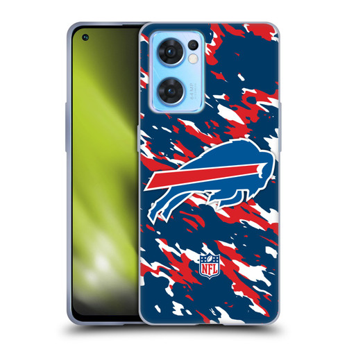 NFL Buffalo Bills Logo Camou Soft Gel Case for OPPO Reno7 5G / Find X5 Lite
