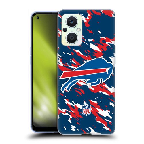 NFL Buffalo Bills Logo Camou Soft Gel Case for OPPO Reno8 Lite