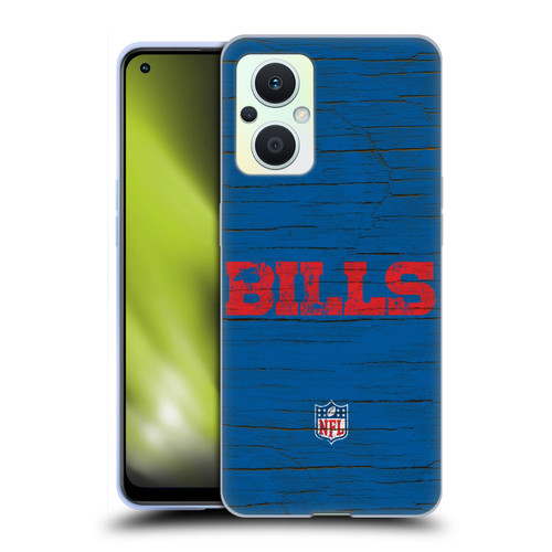 NFL Buffalo Bills Logo Distressed Look Soft Gel Case for OPPO Reno8 Lite