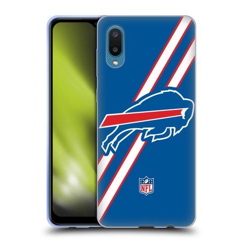 NFL Buffalo Bills Logo Stripes Soft Gel Case for Samsung Galaxy A02/M02 (2021)