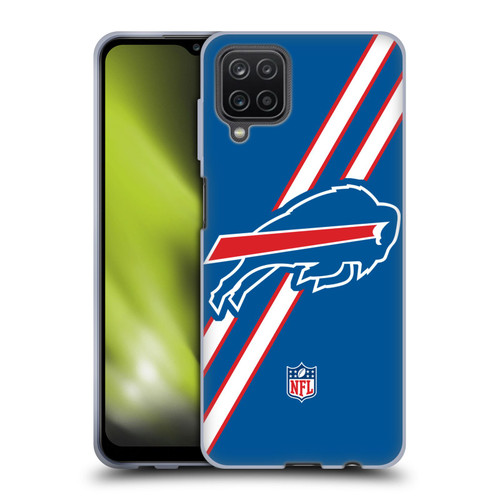 NFL Buffalo Bills Logo Stripes Soft Gel Case for Samsung Galaxy A12 (2020)