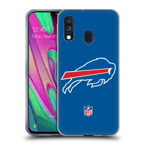 NFL Buffalo Bills Logo Plain Soft Gel Case for Samsung Galaxy A40 (2019)
