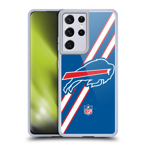 NFL Buffalo Bills Logo Stripes Soft Gel Case for Samsung Galaxy S21 Ultra 5G