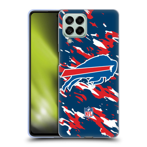 NFL Buffalo Bills Logo Camou Soft Gel Case for Samsung Galaxy M53 (2022)