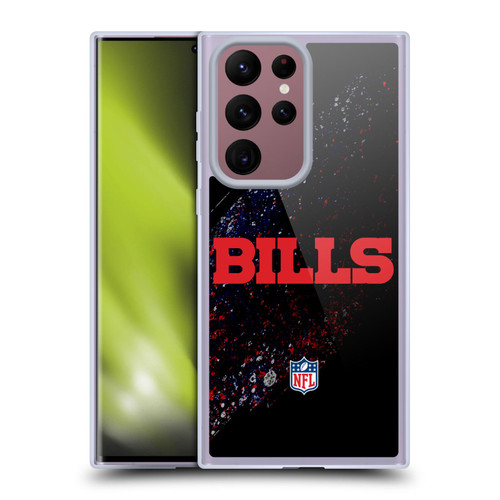 NFL Buffalo Bills Logo Blur Soft Gel Case for Samsung Galaxy S22 Ultra 5G