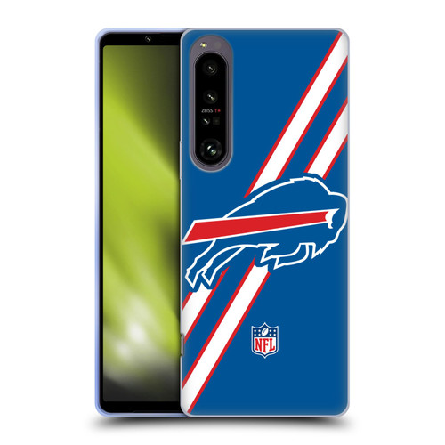 NFL Buffalo Bills Logo Stripes Soft Gel Case for Sony Xperia 1 IV