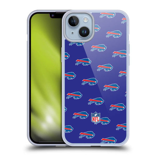 NFL Buffalo Bills Artwork Patterns Soft Gel Case for Apple iPhone 14 Plus