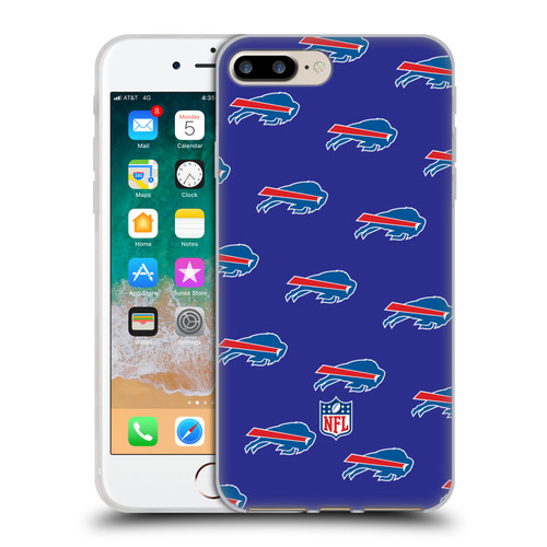 NFL Buffalo Bills Artwork Patterns Soft Gel Case for Apple iPhone 7 Plus / iPhone 8 Plus