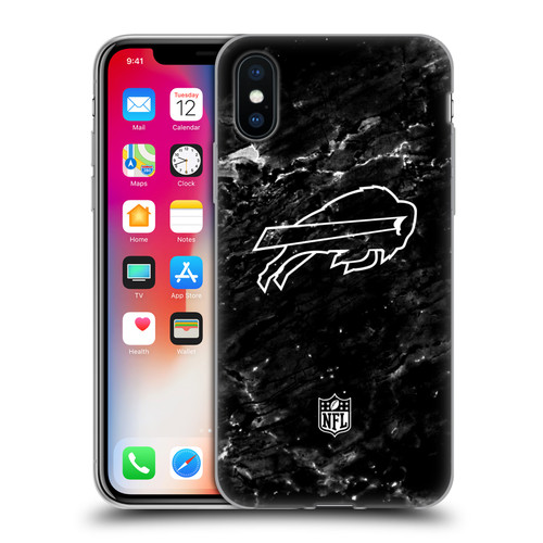 NFL Buffalo Bills Artwork Marble Soft Gel Case for Apple iPhone X / iPhone XS