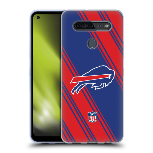 NFL Buffalo Bills Artwork Stripes Soft Gel Case for LG K51S