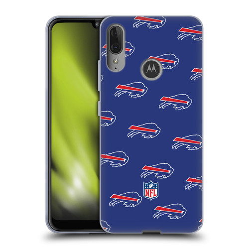 NFL Buffalo Bills Artwork Patterns Soft Gel Case for Motorola Moto E6 Plus