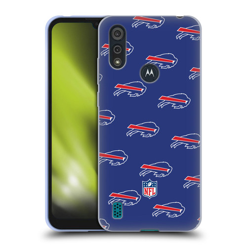 NFL Buffalo Bills Artwork Patterns Soft Gel Case for Motorola Moto E6s (2020)