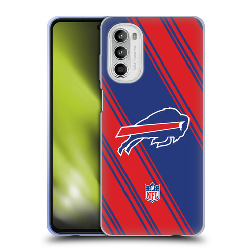 NFL Buffalo Bills Artwork Stripes Soft Gel Case for Motorola Moto G52