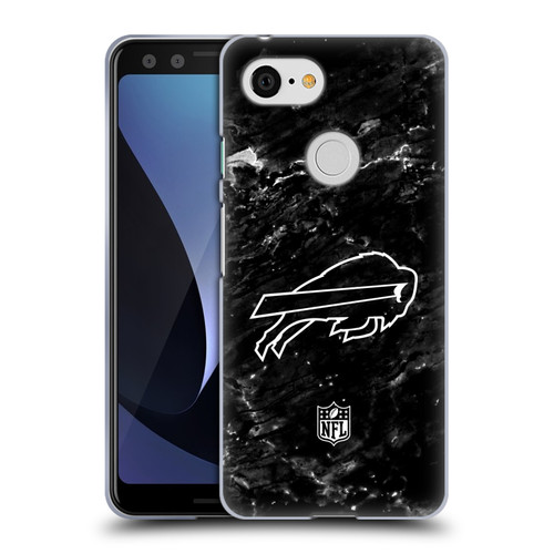 NFL Buffalo Bills Artwork Marble Soft Gel Case for Google Pixel 3
