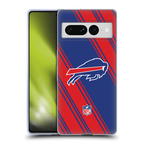 NFL Buffalo Bills Artwork Stripes Soft Gel Case for Google Pixel 7 Pro
