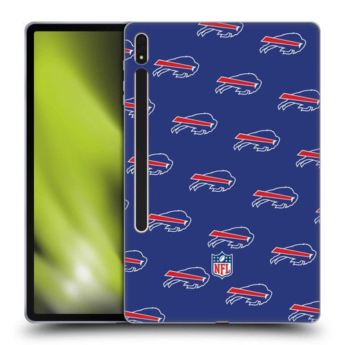 NFL Buffalo Bills Artwork Patterns Soft Gel Case for Samsung Galaxy Tab S8 Plus