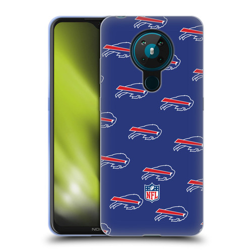 NFL Buffalo Bills Artwork Patterns Soft Gel Case for Nokia 5.3