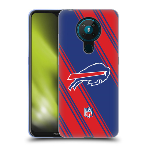 NFL Buffalo Bills Artwork Stripes Soft Gel Case for Nokia 5.3