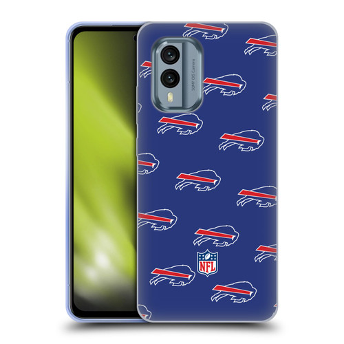 NFL Buffalo Bills Artwork Patterns Soft Gel Case for Nokia X30