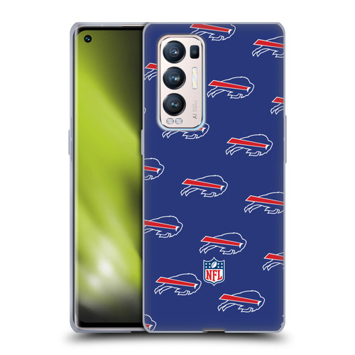 NFL Buffalo Bills Artwork Patterns Soft Gel Case for OPPO Find X3 Neo / Reno5 Pro+ 5G