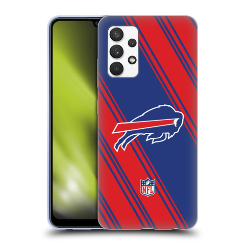 NFL Buffalo Bills Artwork Stripes Soft Gel Case for Samsung Galaxy A32 (2021)