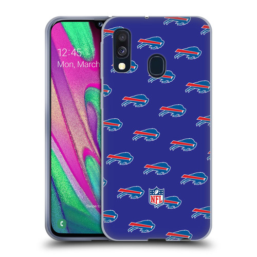 NFL Buffalo Bills Artwork Patterns Soft Gel Case for Samsung Galaxy A40 (2019)