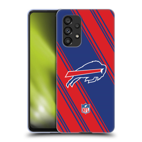 NFL Buffalo Bills Artwork Stripes Soft Gel Case for Samsung Galaxy A53 5G (2022)