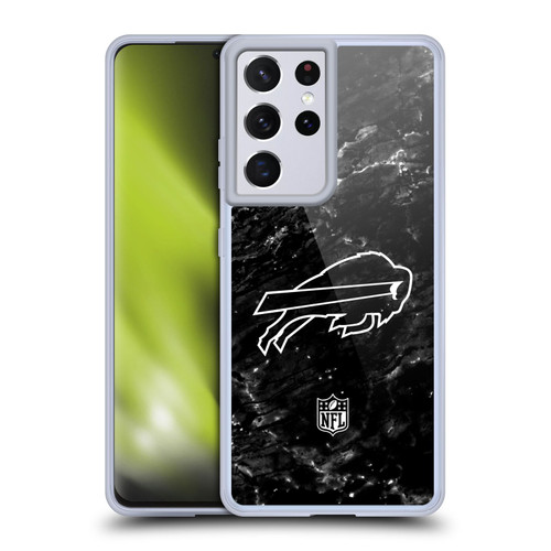 NFL Buffalo Bills Artwork Marble Soft Gel Case for Samsung Galaxy S21 Ultra 5G