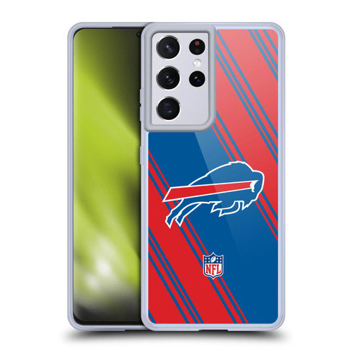 NFL Buffalo Bills Artwork Stripes Soft Gel Case for Samsung Galaxy S21 Ultra 5G