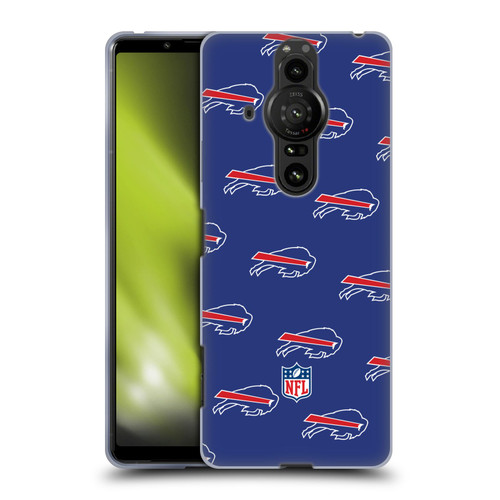 NFL Buffalo Bills Artwork Patterns Soft Gel Case for Sony Xperia Pro-I