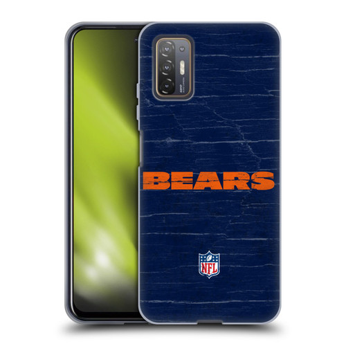NFL Chicago Bears Logo Distressed Look Soft Gel Case for HTC Desire 21 Pro 5G