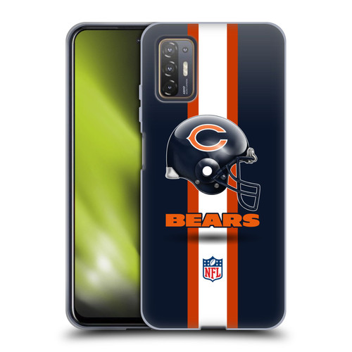 NFL Chicago Bears Logo Helmet Soft Gel Case for HTC Desire 21 Pro 5G