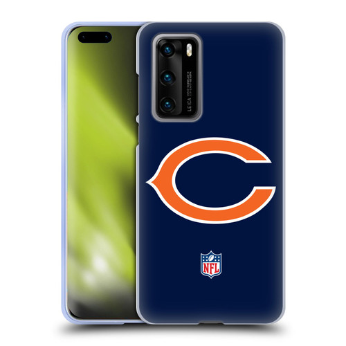 NFL Chicago Bears Logo Plain Soft Gel Case for Huawei P40 5G
