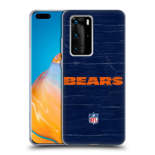 NFL Chicago Bears Logo Distressed Look Soft Gel Case for Huawei P40 Pro / P40 Pro Plus 5G