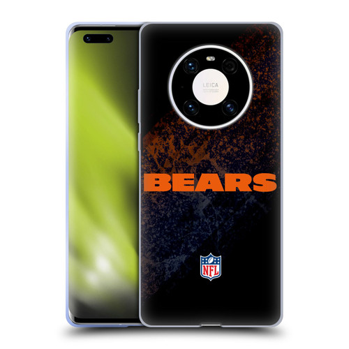 NFL Chicago Bears Logo Blur Soft Gel Case for Huawei Mate 40 Pro 5G