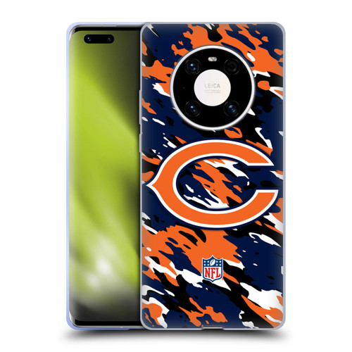 NFL Chicago Bears Logo Camou Soft Gel Case for Huawei Mate 40 Pro 5G
