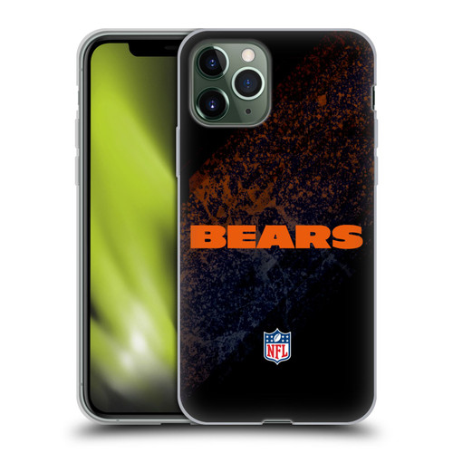 NFL Chicago Bears Logo Blur Soft Gel Case for Apple iPhone 11 Pro