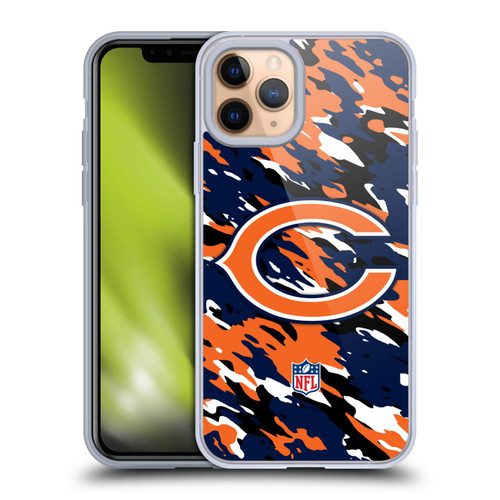 NFL Chicago Bears Logo Camou Soft Gel Case for Apple iPhone 11 Pro