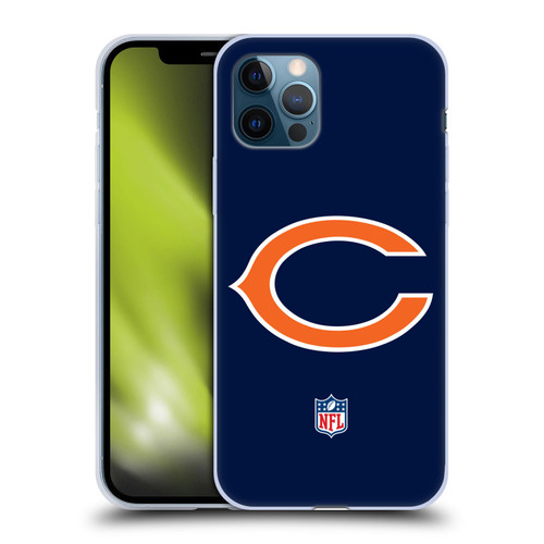 NFL Chicago Bears Logo Plain Soft Gel Case for Apple iPhone 12 / iPhone 12 Pro