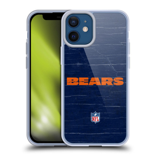 NFL Chicago Bears Logo Distressed Look Soft Gel Case for Apple iPhone 12 Mini