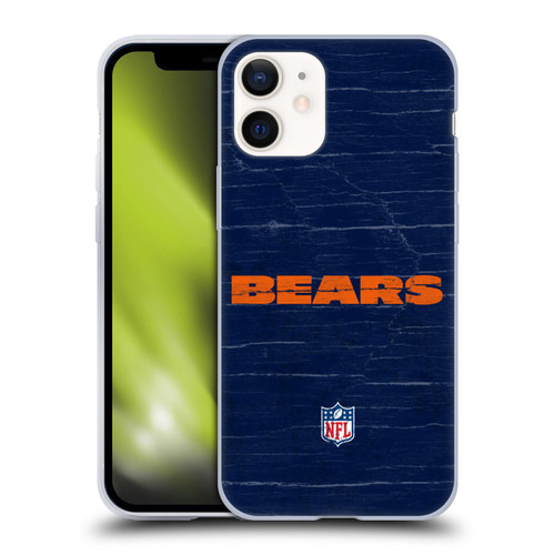 NFL Chicago Bears Logo Distressed Look Soft Gel Case for Apple iPhone 12 Mini