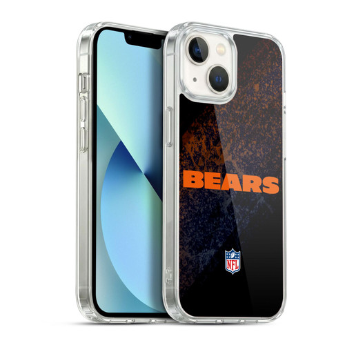 NFL Chicago Bears Logo Blur Soft Gel Case for Apple iPhone 13
