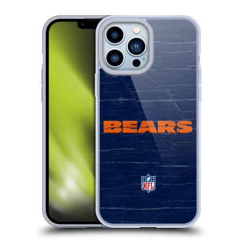 NFL Chicago Bears Logo Distressed Look Soft Gel Case for Apple iPhone 13 Pro Max