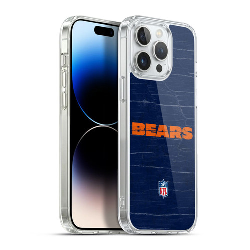 NFL Chicago Bears Logo Distressed Look Soft Gel Case for Apple iPhone 13 Pro Max